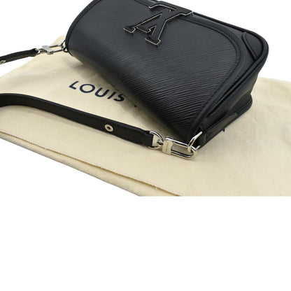LOUIS VUITTON Buci Epi Grained Leather Shoulder Bag Black