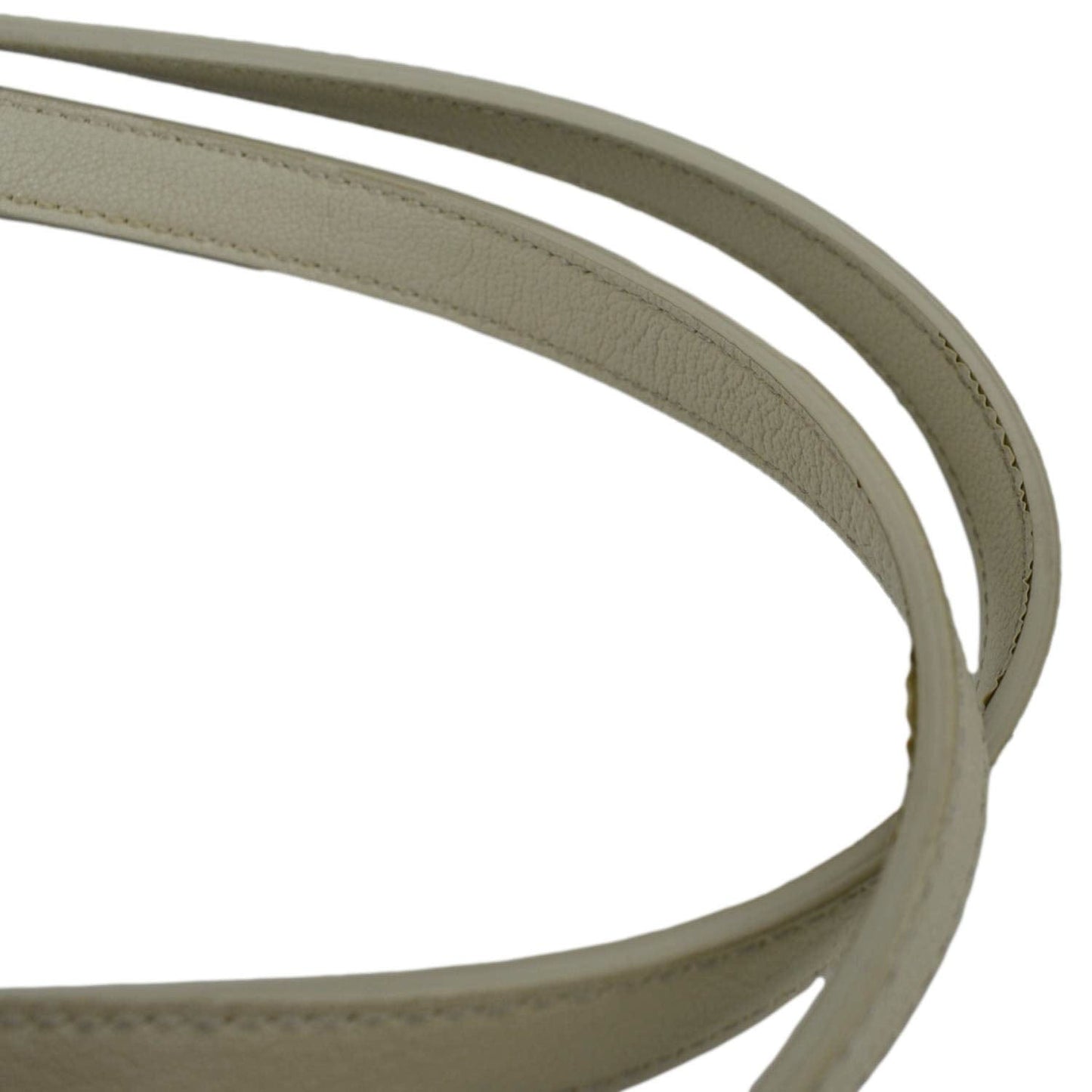 YVES SAINT LAURENT Leather Tote Bag Ivory