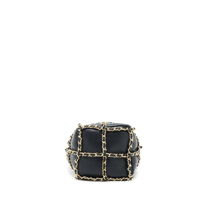 Chanel 21C Bucket Chains Lambskin Black L