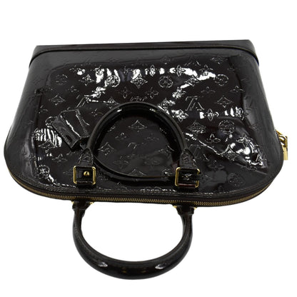 LOUIS VUITTON Alma GM Monogram Vernis Leather Satchel Bag Amarante