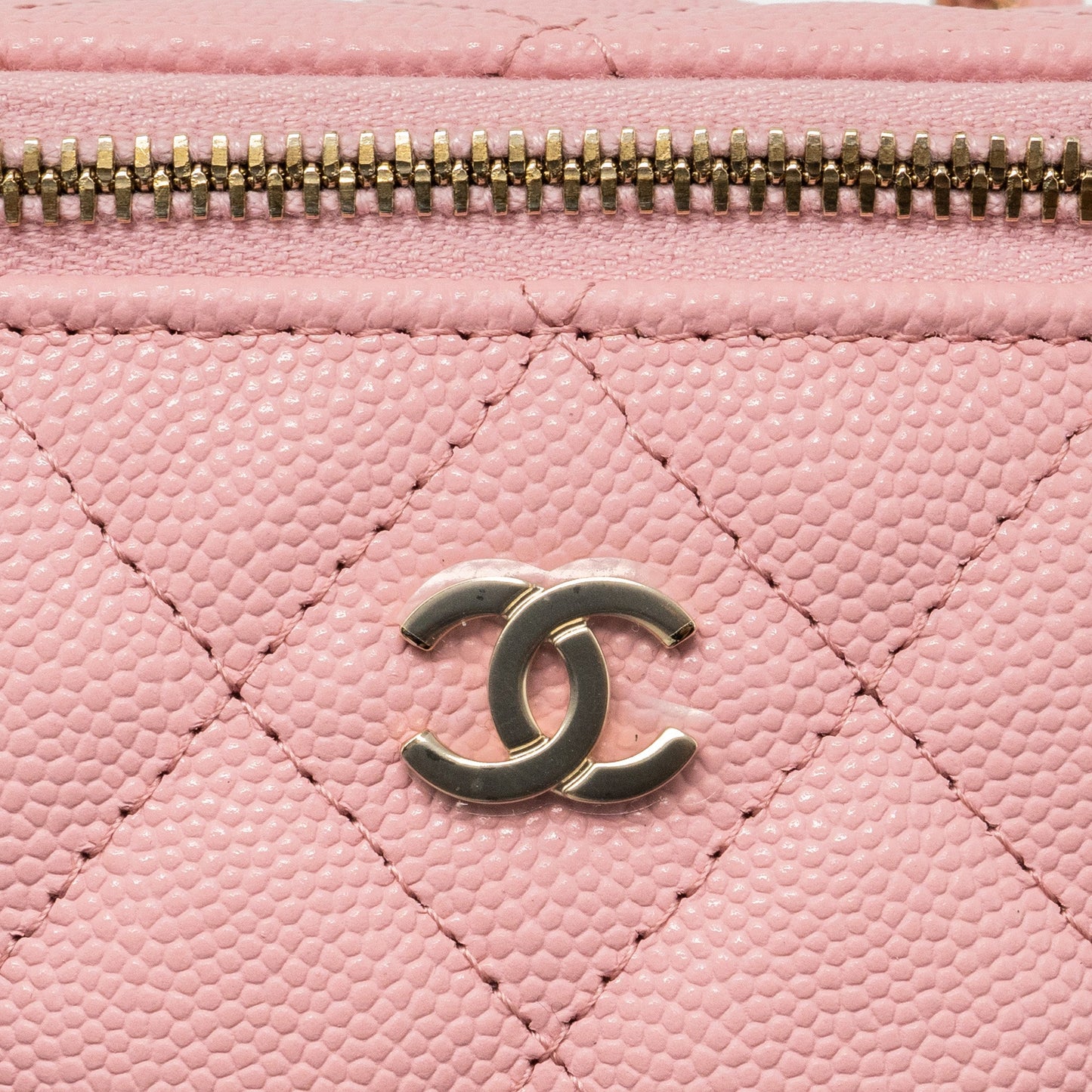 Chanel Mini Vanity Case Caviar Pink L