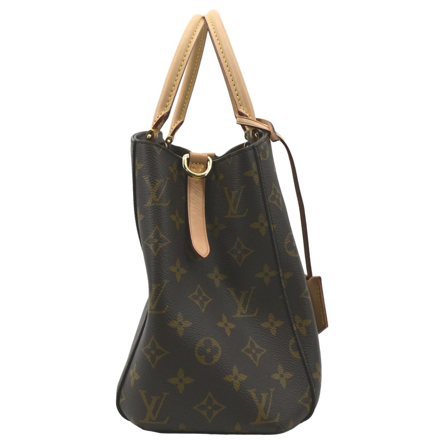 LOUIS VUITTON Montaigne MM Monogram Canvas Shoulder Bag Brown