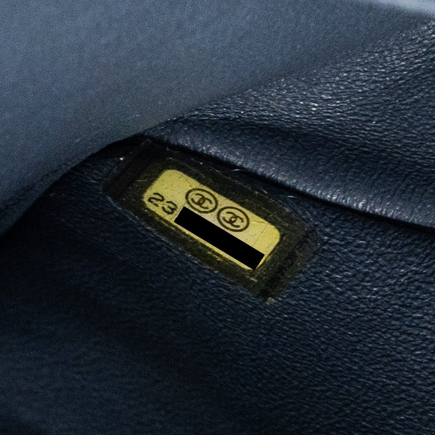 Chanel 2.55 226 reissue double flap bag tweed dark grey / blue ruthenium hardware