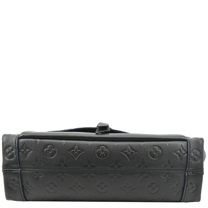 LOUIS VUITTON Blanche MM Empreinte Leather Shoulder Bag Black