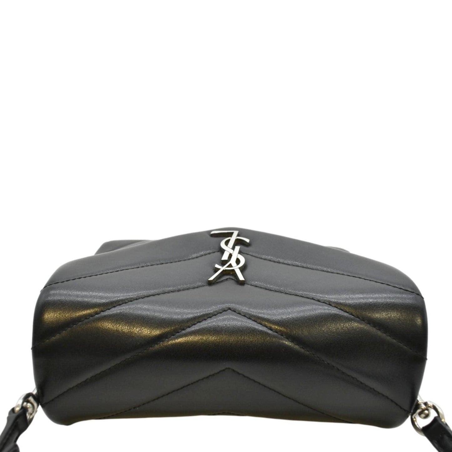 YVES SAINT LAURENT Loulou Toy Matelasse Leather Shoulder Bag Black