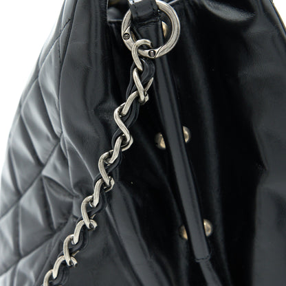 Chanel Large Tote Bag Calfskin Black Ruthenium Hardware