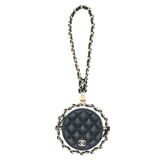 Chanel Evening Clutch with Chain Lambskin Black L