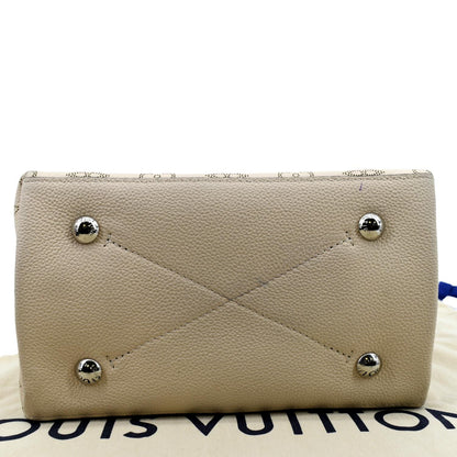LOUIS VUITTON Muria Mahina Perforated Leather Crossbody Bag Creme