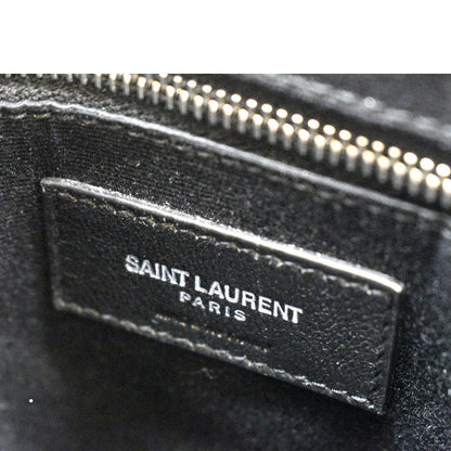 YVES SAINT LAURENT Medium Loulou Matelasse Leather Chain Shoulder Bag Black