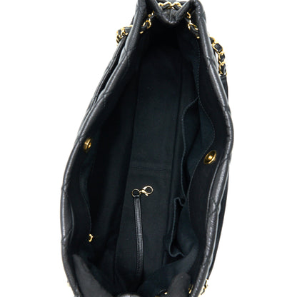 Chanel Matelasse Chain Tote Bag Caviar Black