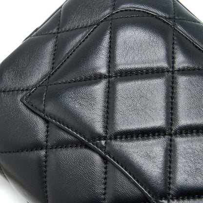 Chanel 22P Enemal Flap Bag Lambskin Black  (Microchip)
