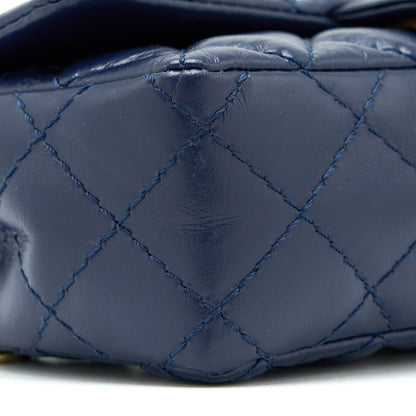 Chanel 2.55 Reissue Mini Waist Belt Bag Aged Calfskin Navy