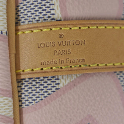 LOUIS VUITTON Tahitienne Speedy 30 Damier Azur Satchel Bag Rose Ballerine