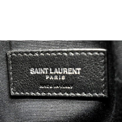 YVES SAINT LAURENT Medium Loulou Matelasse Leather Chain Shoulder Bag Black