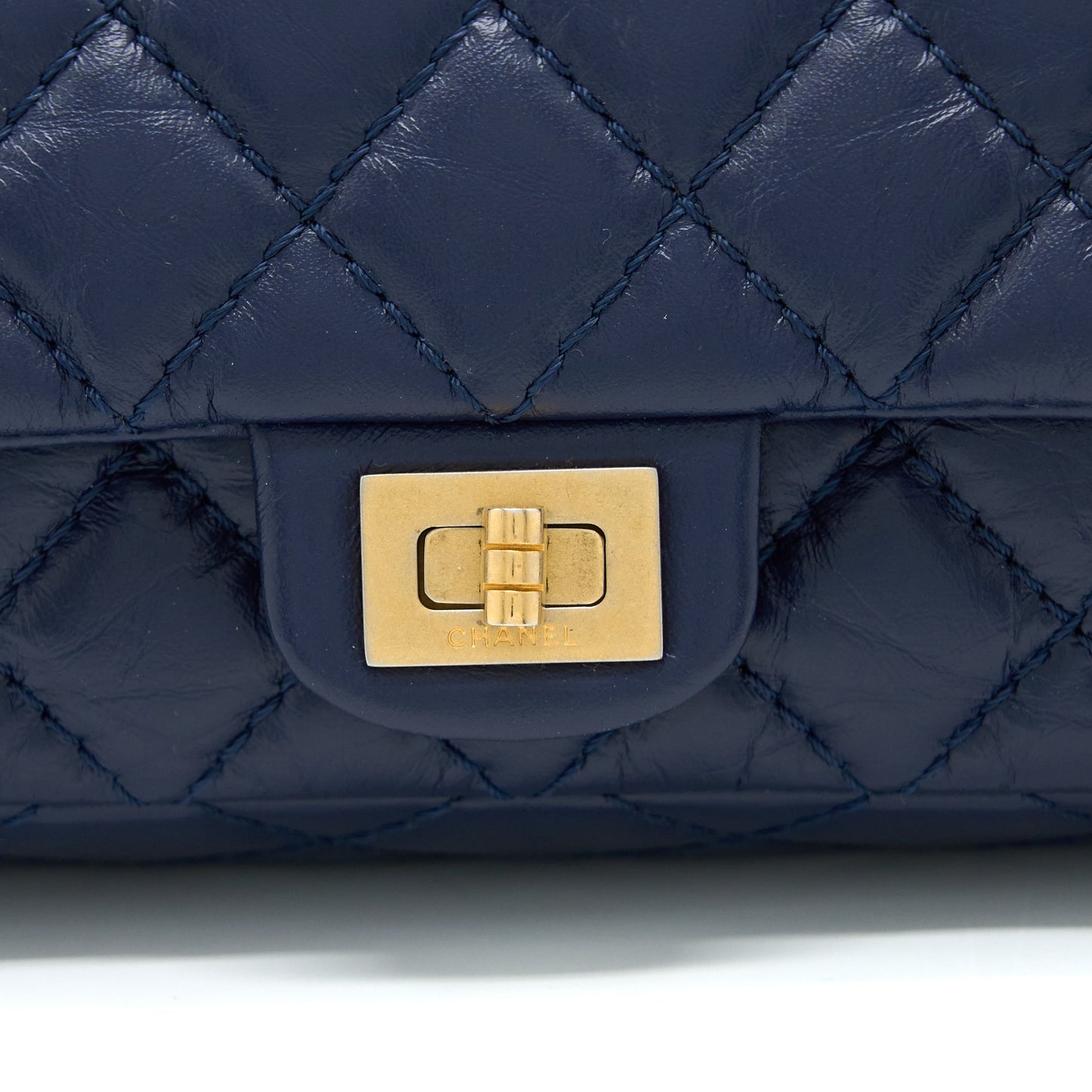Chanel 2.55 Reissue Mini Waist Belt Bag Aged Calfskin Navy