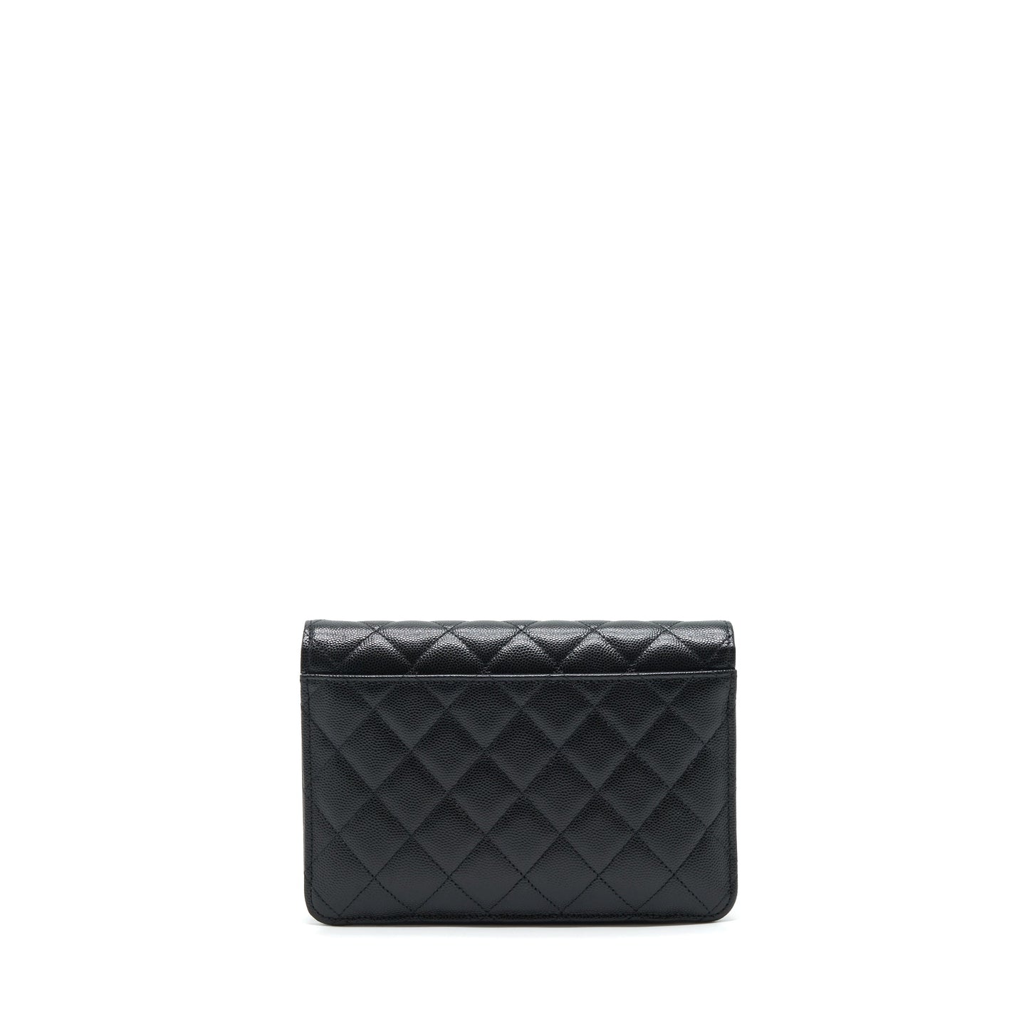 Chanel 22P 2 In 1 Wallet On Chain Caviar Black L