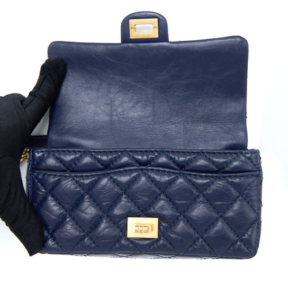 Chanel 2.55 Reissue Mini Waist Belt Bag Aged Calfskin Navy