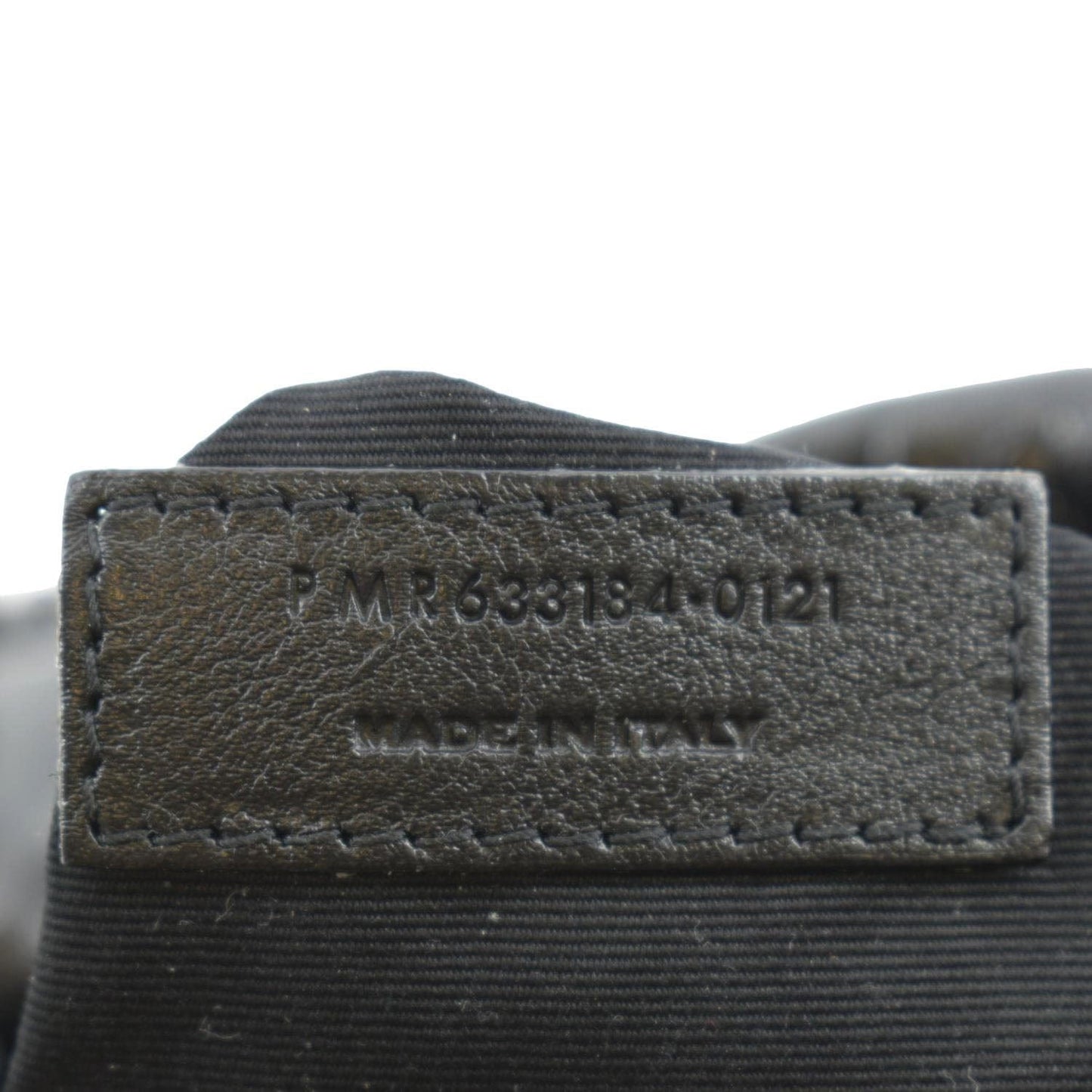 YVES SAINT LAURENT Niki Baby Crinkle Leather Shoulder Bag Black