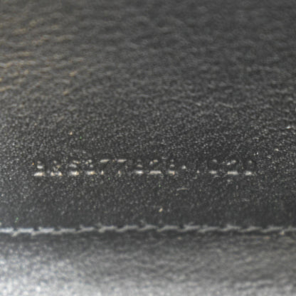 YVES SAINT LAURENT Cassandre Chain Wallet Leather Crossbody Bag Black