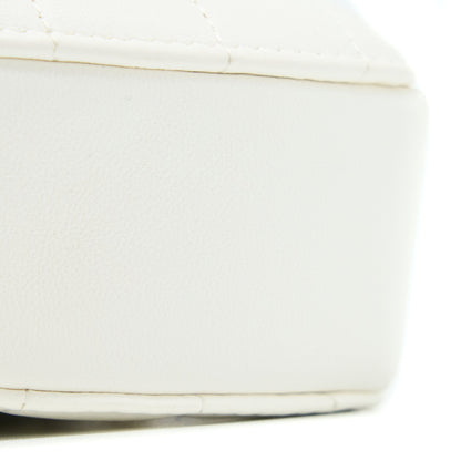Chanel Heart Belt Bag Lambskin White L
