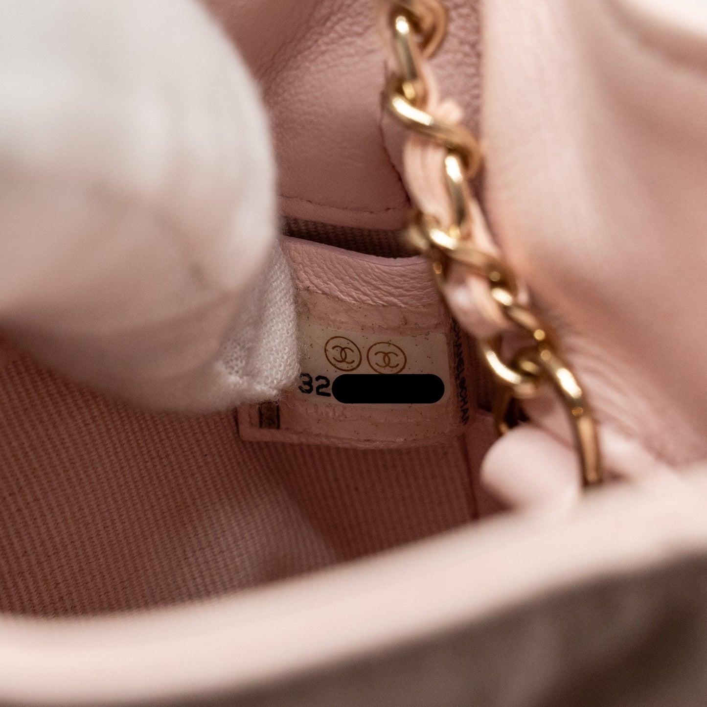 Chanel Mini Drawstring Bucket Bag Lambskin Pink L