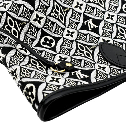 LOUIS VUITTON Since 1854 Neverfull MM Jacquard Shoulder Bag Grey