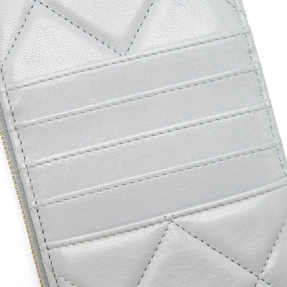 Chanel 19 Phone And Card Holder Small pouch Lambskin Grey