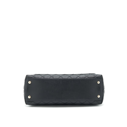 Chanel Medium Coco Handle 28cm Caviar Black L