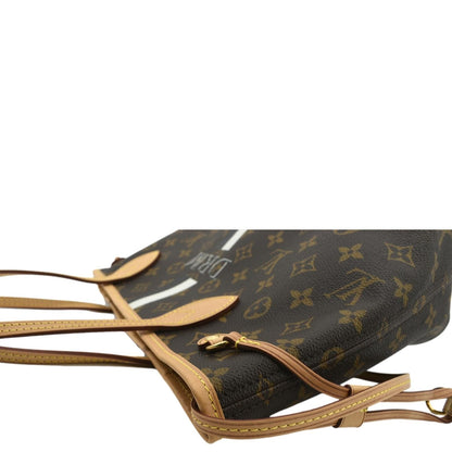 LOUIS VUITTON Neverfull PM Monogram Canvas Tote Bag Brown