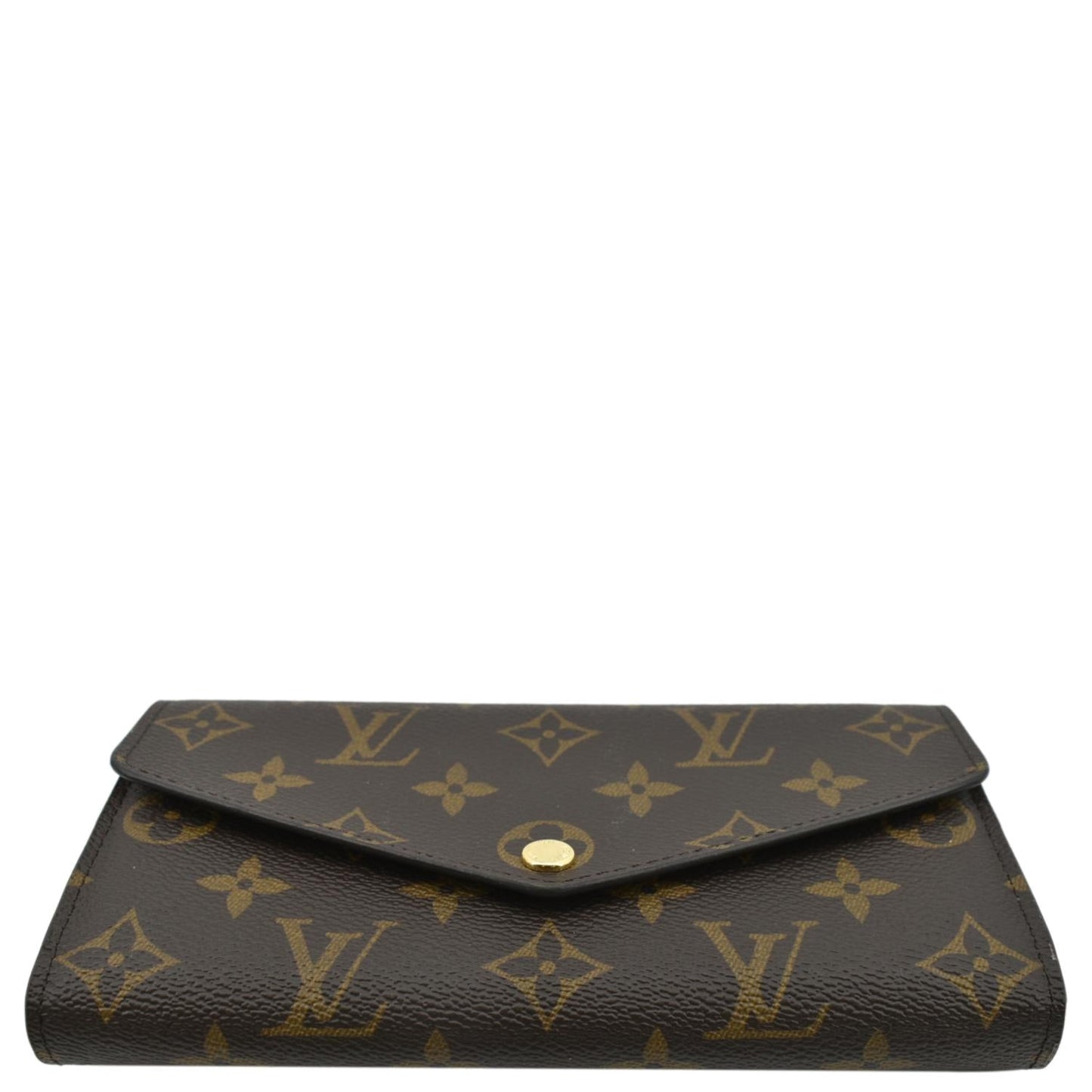 LOUIS VUITTON Sarah Monogram Canvas Wallet Brown