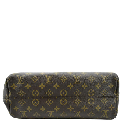 LOUIS VUITTON Raspail PM Monogram Canvas Shoulder Bag Brown