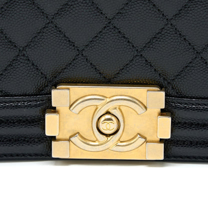 Chanel Medium Boy Bag Caviar Black