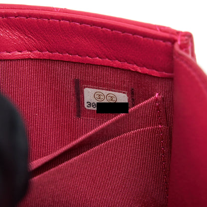 Chanel Mini Trendy CC Wallet On Chain Lambskin Pink L