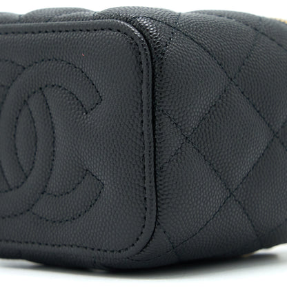 Chanel Mini Square Vanity Case Caviar Black L (Microchip)