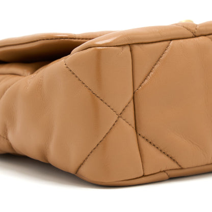 Chanel 22A Small 19 Bag Lambskin Caramel  (Microchip)