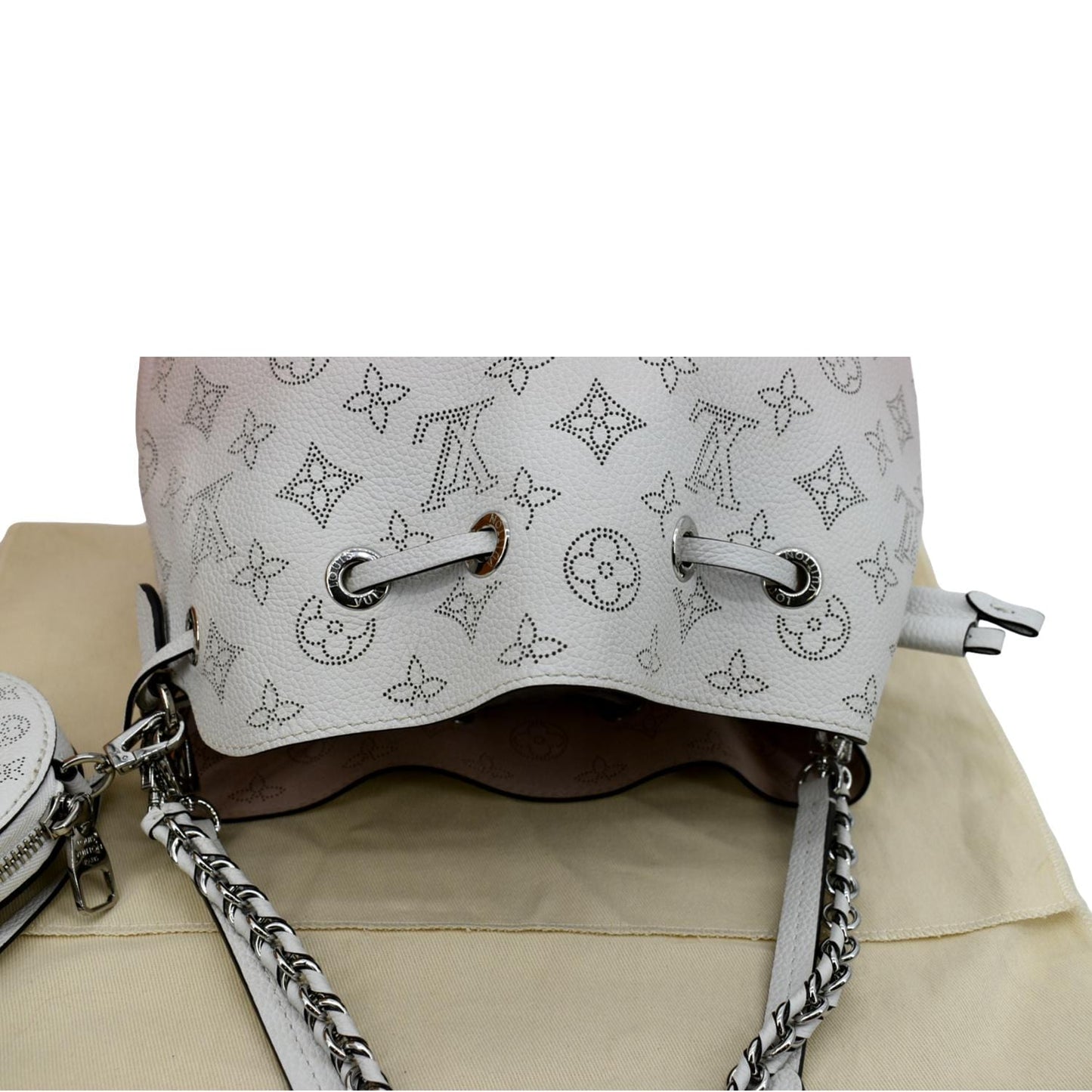 LOUIS VUITTON Bella Mahina Calf Leather Crossbody Bag Lilas