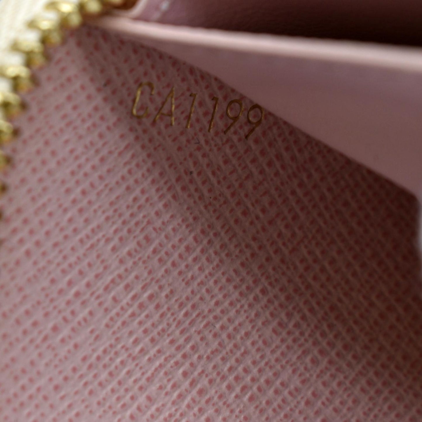 LOUIS VUITTON Studded Clemence Damier Azur Wallet Rose Ballerine