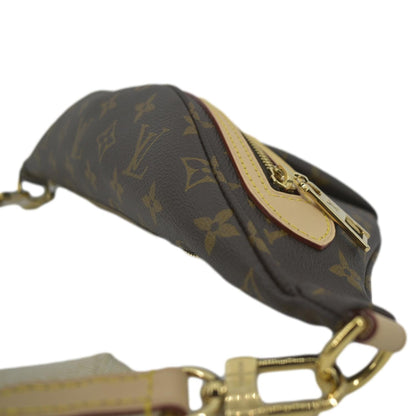 LOUIS VUITTON High Rise Monogram Canvas Bumbag Brown