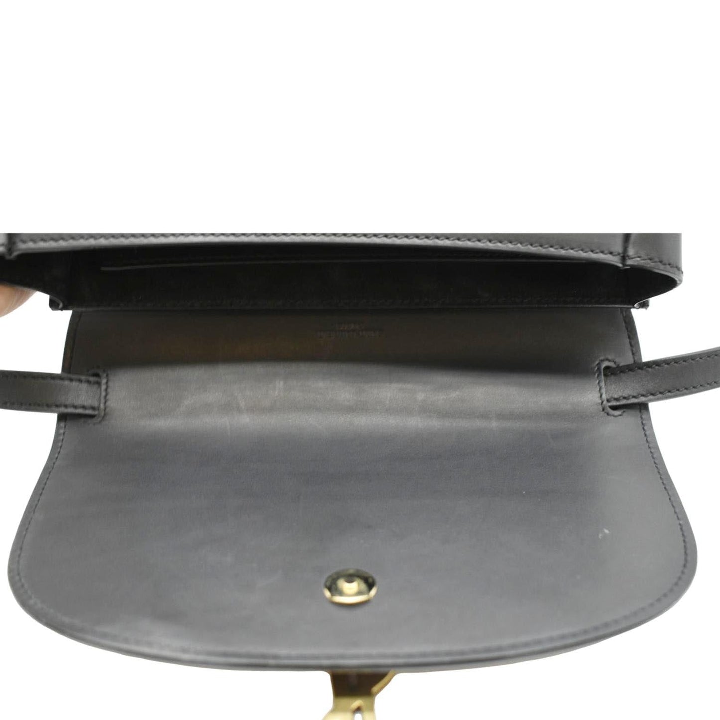 YVES SAINT LAURENT Kaia Leather Crossbody Bag Black