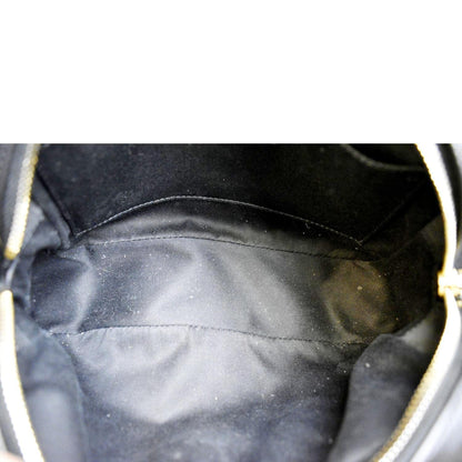 YVES SAINT LAURENT Lou Chevron Leather Camera Crossbody Bag Black