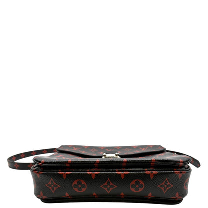 LOUIS VUITTON Metis Pochette Infrarouge Monogram Canvas Crossbody Bag Black