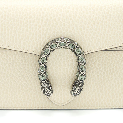 Gucci Super Mini Dionysus Calfskin White Ruthenium Hardware
