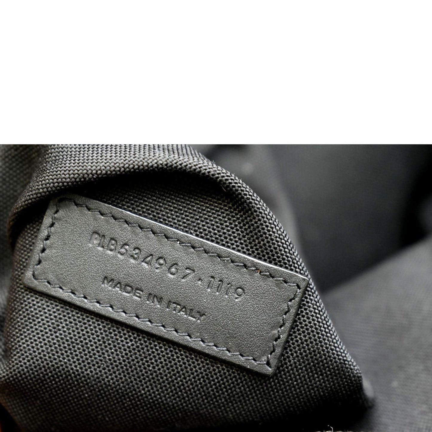 YVES SAINT LAURENT City Palm Print Canvas Backpack Bag Orange