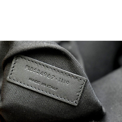 YVES SAINT LAURENT City Palm Print Canvas Backpack Bag Orange