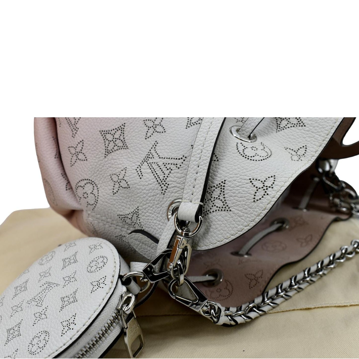 LOUIS VUITTON Bella Mahina Calf Leather Crossbody Bag Lilas
