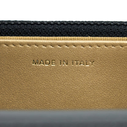 Chanel Pearl Crush Wallet on Chain Lambskin Black Brushed  (Microchip)