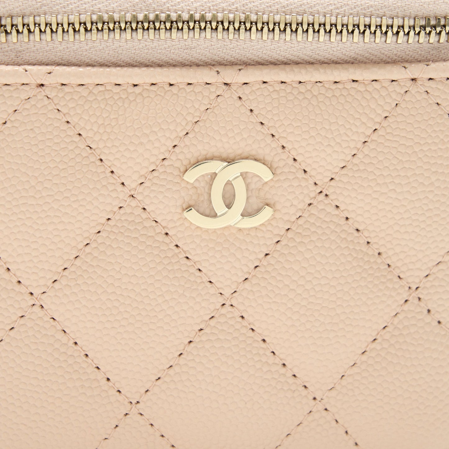 Chanel Mini Vanity Light Beige Caviar