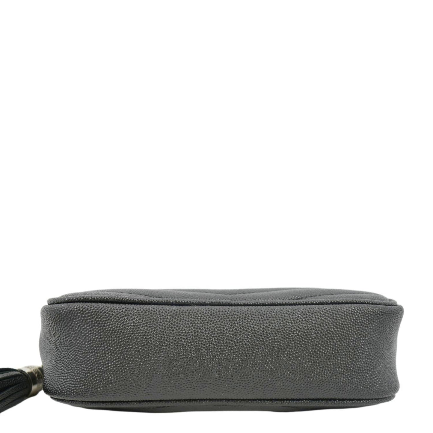 YVES SAINT LAURENT Lou Chevron Leather Camera Crossbody Bag Black