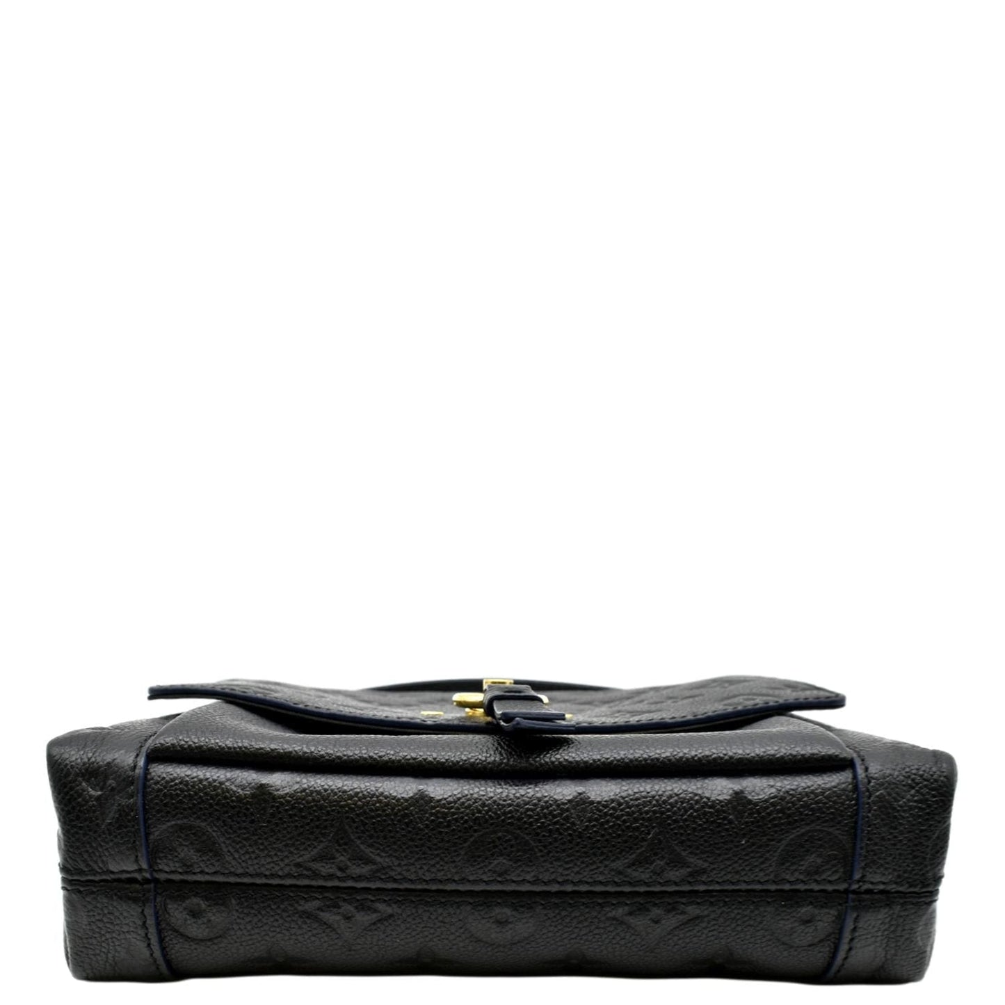 LOUIS VUITTON Blanche BB Empreinte Leather Shoulder Bag Black