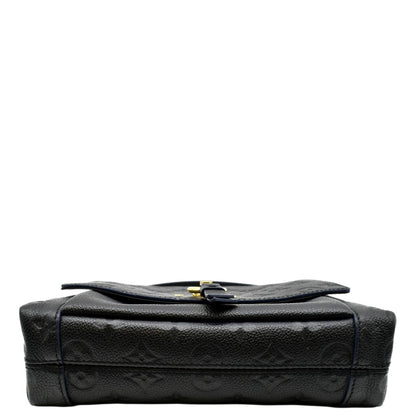 LOUIS VUITTON Blanche BB Empreinte Leather Shoulder Bag Black